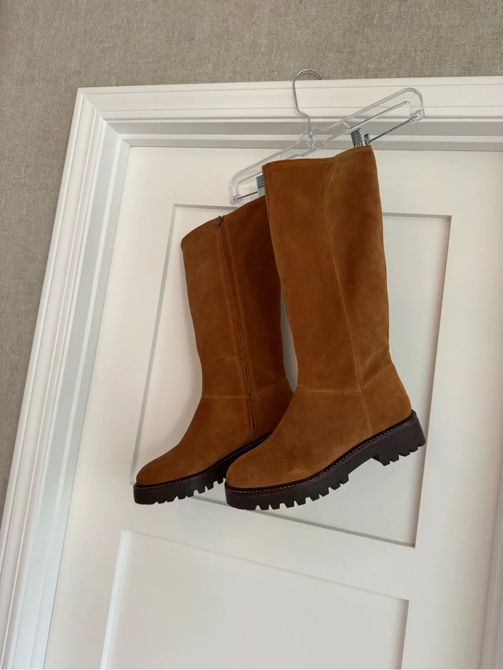 Caslon Mimmo Water Resistant Suede Faux Fur Lined Boots Brown, Size 9